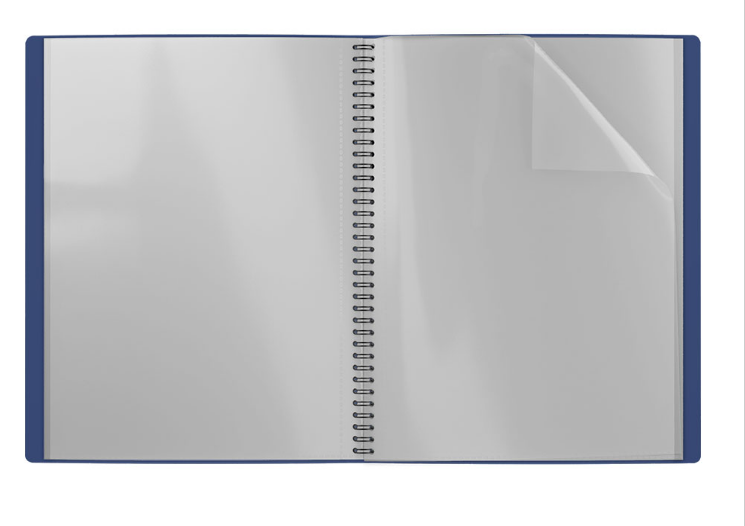 Mapa prezentare Ek Megapolis A4, cu spirala, 20 file, albastru - imagine 3